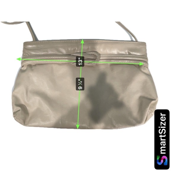 MCI World of Fine Handbags Beige‎ Faux Leather Clutch Shoulder Bag - Picture 2 of 13